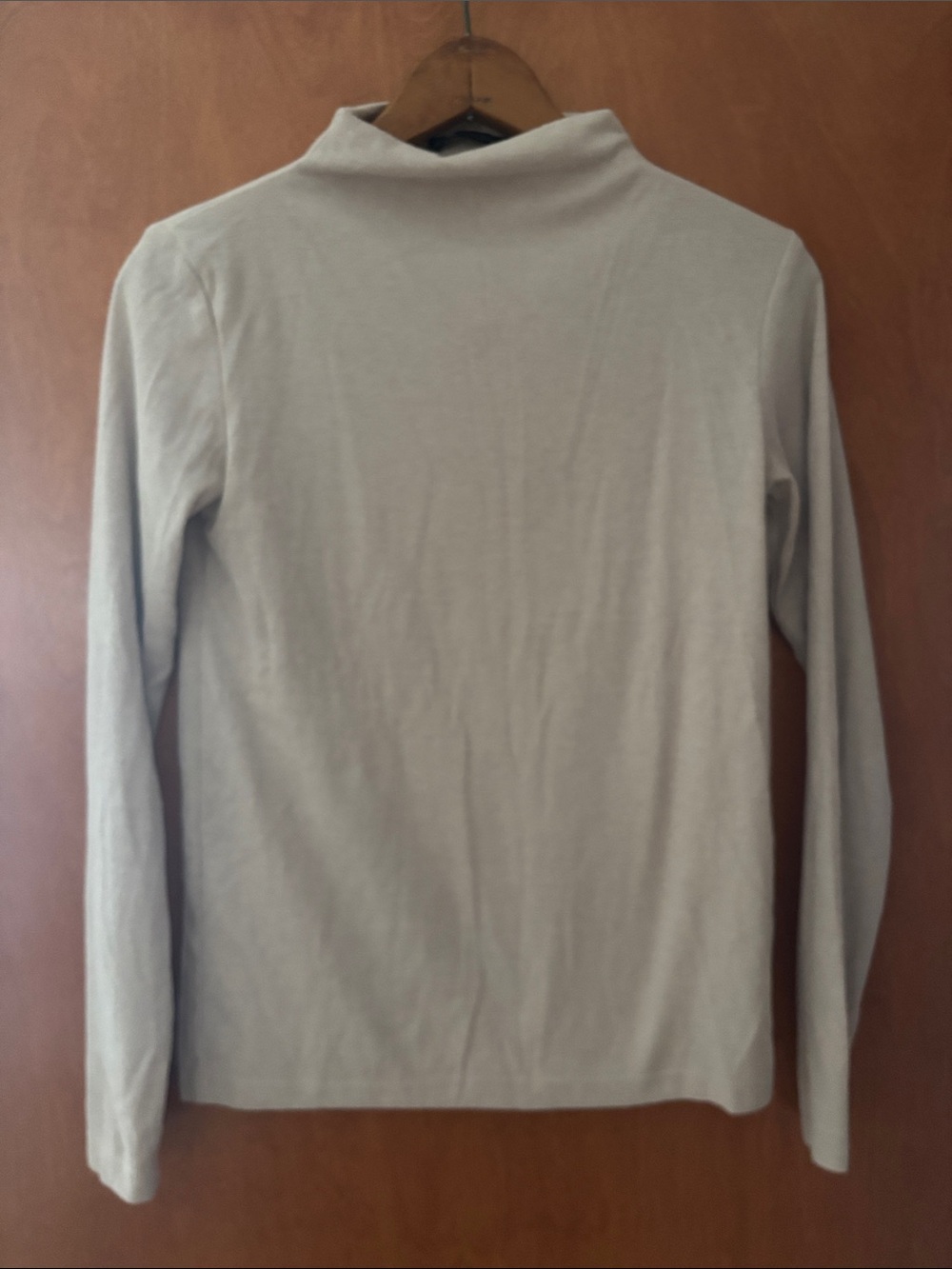 Zara Cream Long Sleeve Mock Neck Sweater